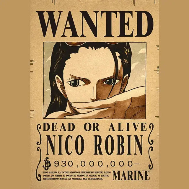 Poster Wanted One Piece Nico Robin