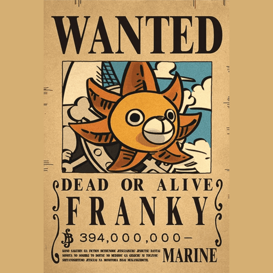 Poster Wanted One Piece Franky