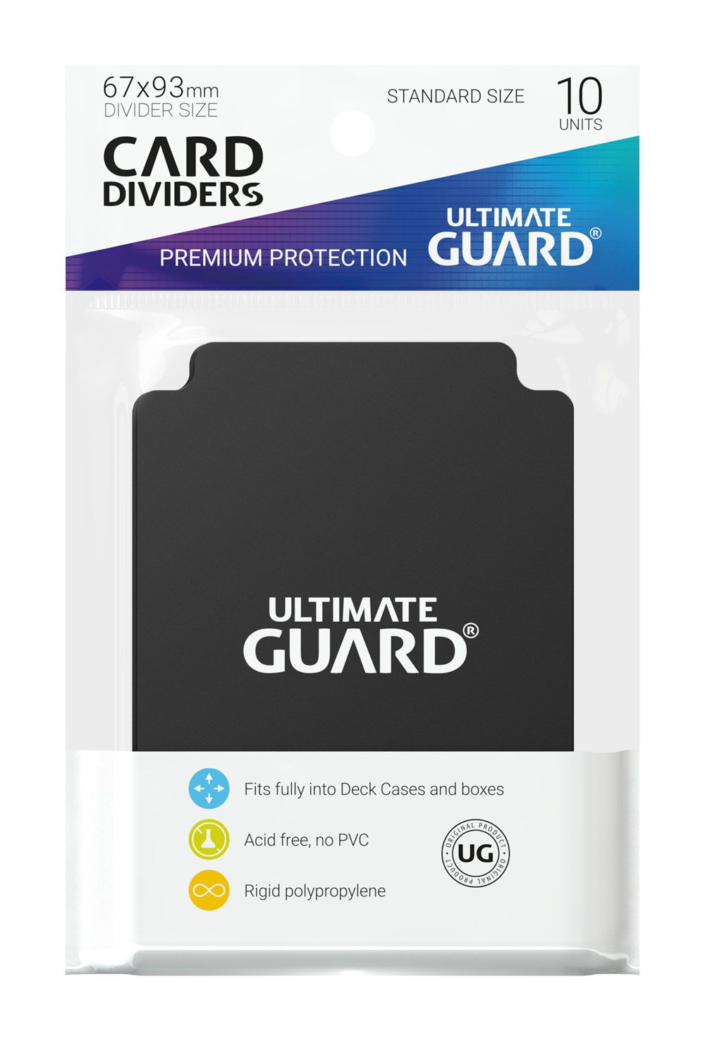 Ultimate Guard Card Dividers Standard Size (10) - Black