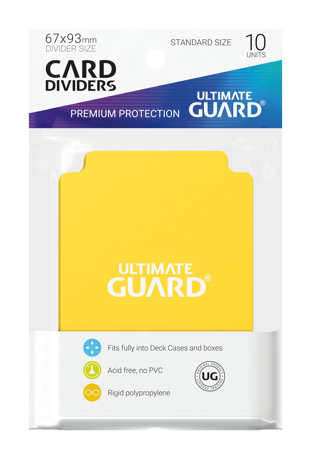 Ultimate Guard Card Dividers Standard Size (10) - Yellow